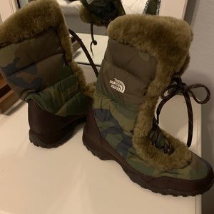 The North Face Camouflage hiking boots